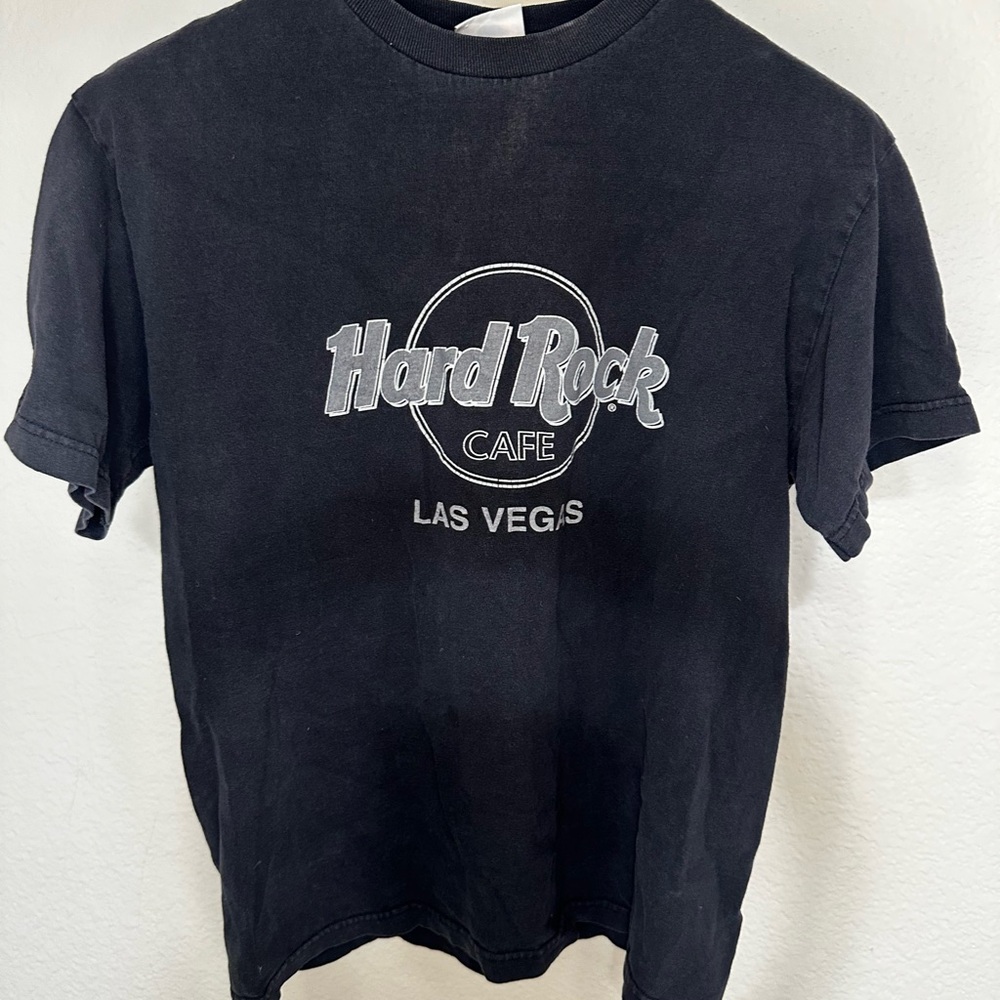 Hard Rock Cafe Charcoal Tee with Las Vegas Logo Vintage